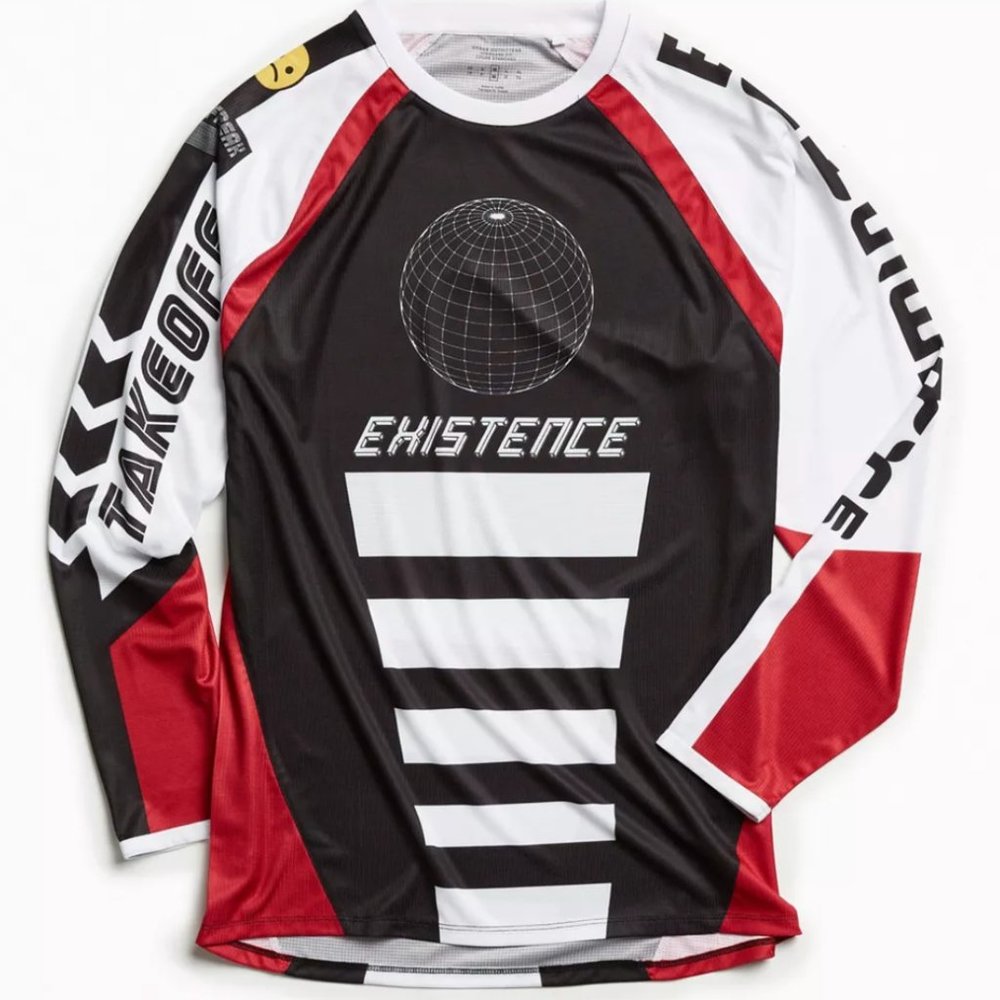 Urban Outfitters Jersey Moto Shirt (Size XL)